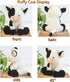 NatureMan 9 inches Cow Stuffed Animal Simulation Soft Plush Cute Cow Doll for Boys Girls Great Birthday Gift