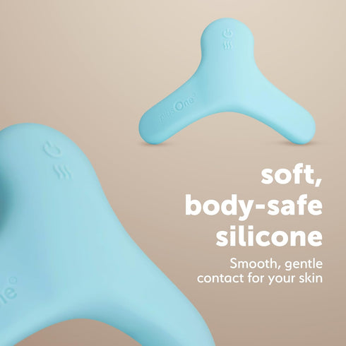 plusOne Breast & Body Massager for Breastfeeding and Postpartum Care Heated Lactation Support Tool, Hands-Free Bra-Fit