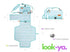 LOOK-YA Portable Diaper Changing Pad, Portable Changing pad for Newborn Girl & Boy - Baby Changing Pad with Smart Wipes