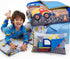 4 Set EVERYDAY KIDS Piece Toddler Bedding - Under Construction - Includes Comforter, Flat Sheet, Fitted Sheet