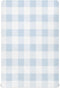 Kigai Light Blue Crib Sheet for Boys Girls Gingham Baby Sheets Jersey