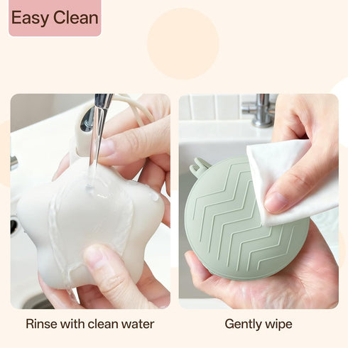 2 Pack, Silicone Pacifier Holder Case for Girl and Boy, Baby Pacifier Storage Case, BPA Free Portable Silicone Pacifier
