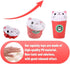Anboor 5.3" Soft Squishys Food Toy - Kawaii Cat Coffee Cup for Kids and Adults, Collection Stress Relief Toy