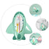 VANZACK Bath Tub Thermometer Green Cartoon Plane Shape Quick Accurate Water Temperature Monitor Floating Bath