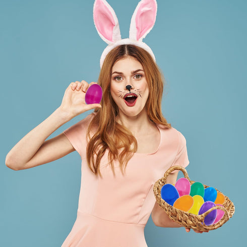 500-Pack 2.25" (500-Pack) The Dreidel Company Fillable Easter Eggs with Hinge Bulk Colorful Bright Plastic Easter Eggs