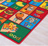 Champion Rugs (3 5 Kids / Baby Room / Daycare / Classroom / Playroom Area Rug ABC Food Learning/ Playtime Non-Slip Back