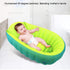 Pinsofy 06 Baby Inflatable Bathtub, Green Foldable Shower Basin, PVC Nonslip for Baby Gift Years Old Kids