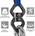 Black Swing Swivel, 30 KN Safest Rotational Device for Hanging Accessory