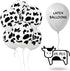 25 PCS Cow Balloons, Funny Cow Print Balloons for Cowboy Party Western Theme Birthday Decorations