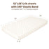 2 Pack, 52"x28" Konssy Muslin Crib Sheets for Boys, Soft Cotton Neutral Baby Sheets for Standard Crib Mattress (Camel