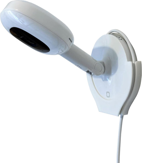 Wall Mount for Nanit Pro Flex Stand, Portable Device Mount, Easy Insert and Removal, Low Profile, Made in USA, White