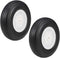 uxcell 2pcs Tire and Wheel Sets for RC Car Airplane, PU Sponge Tire with Plastic Hub, 4 Inch