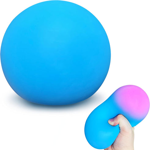 JIAHO Giant Squishy Stress Balls for Kids and Adults, 4-inch Jumbo Squeeze Balls,