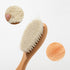 BoAn Wooden Baby Hair Brush,Natural Soft Goat Bristles,Cradle Cap Brush for Newborns & Toddlers,Perfect Scalp Grooming