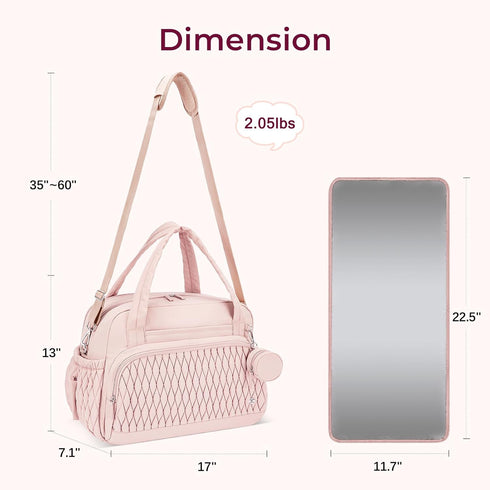 Spacious Telena Tote Diaper Bag for Women - Ideal for Hospital and Travel with Pacifier Case