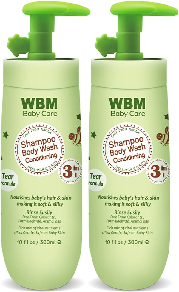 Care 3 in 1 Baby Shampoo, Body Wash & Conditioner 10 oz, Pack of 2