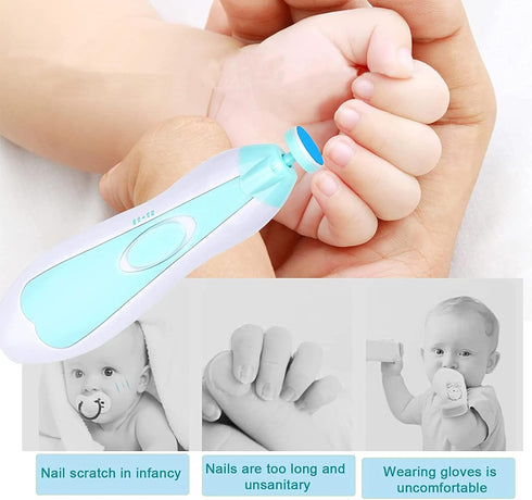 Trimmer Set Set Baby Healthcare and Grooming Kit, Electric Safety Nail Baby Nursery Newborn Nursery Health Care
