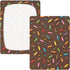 CZXW 52" 28" Chocolate Sprinkles Crib Sheets Fitted x Natural Cotton Soft & Breathable for Baby Crib Mattress