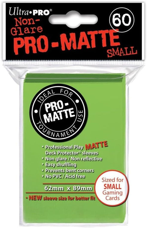 Ultra Pro Sleeves Pro-Matte D10 Card Game, Small, Lime Green