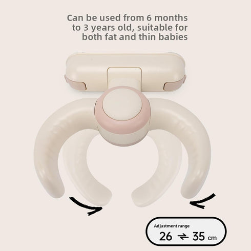 Luocute Baby Bath Stand, Wall Mounted Adjustable Foldable Shower Stand for Toddlers, with Anti Slip Base and Suction