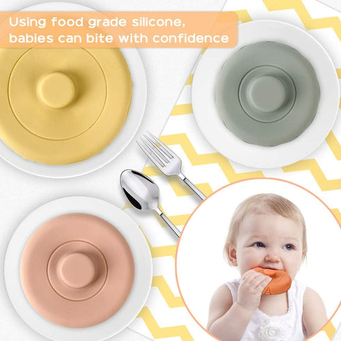 BOBXIN 6 pcs Stacking & Nesting Rings Toy, Soft Circle Stacker, Teethers for Baby, Toddler Learning Toys