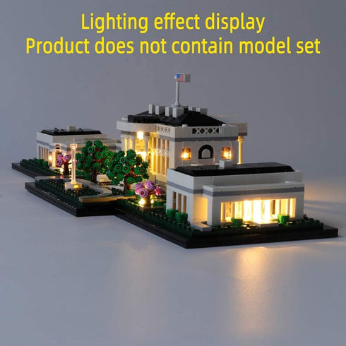 LED Light Kit for The White House, Compatible with Architecture Collection 21054 Model Set