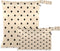 Haskirky Netural Polka Dots 2 Pcs Cloth Diaper Wet Dry Bags,Waterproof and Washable