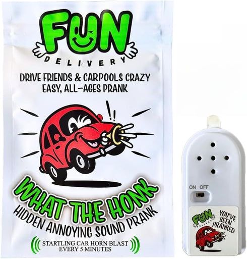 FUN delivery What The Honk: Hidden Car Horn Sound Prank Device Loud