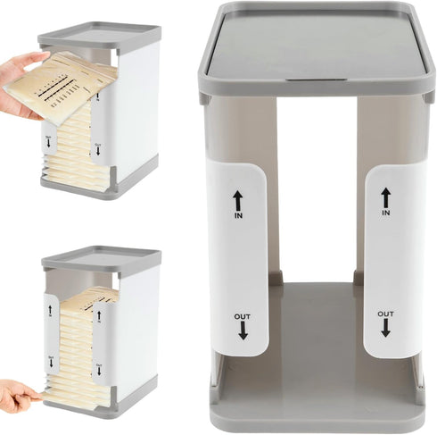 UKQRRTC Breastmilk Freezer Organizer - 1700 ML Breast Milk Storage Tower, First in