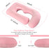 BATTOP Pregnancy Pillows for Sleeping- U Shaped Full Body Maternity Pillow, Pregnancy Pillow for Side Sleepers