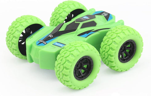 Pull Back Cars Double-Sided Friction Powered Vehicles, Shockproof Inertia Cars for Boys Girls Age 3+