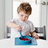 ezpz Mini Utensils - 12 Months+ (Fork & Spoon in Blue) - 100% BPA Free Toddler Utensils
