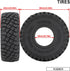 1.0 Tires-2.28in*0.94in Rc Crawling Tires All Terriain Large Tyre for 1/18 TRX4M 1/24 SCX24 AX24 FCX24 RC Crawler Axial RC Crawler Car -Tire Tread D