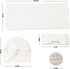 Muslin Blanket - Baby Swaddle Set with Newborn Essentials, Soft Stretchy Blankets for Girls and Boys (White)