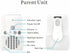 Kopinma 2-Way 2.4GHz Baby Audio Monitor Talk Baby Intercom Wireless Night Light Home Child Safety Device US-Plug Easy