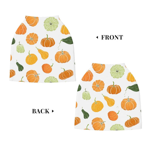 Schgap Halloween Pumpkin Baby Car Seat Covers Canopy, Soft Stroller Cover Nursing Cover Breastfeeding Baby Carrier