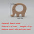 Natural Wooden Elephant Pendant Pure Natural Beech Wood Animal Shape For Handmade Necklace/Bracelet