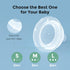 Momcozy Momcozy (Pack 2) Soft Baby Nipple Premium Natural Flow Silicone for Wide-Neck Bottles, BPA-Free, Perfectly