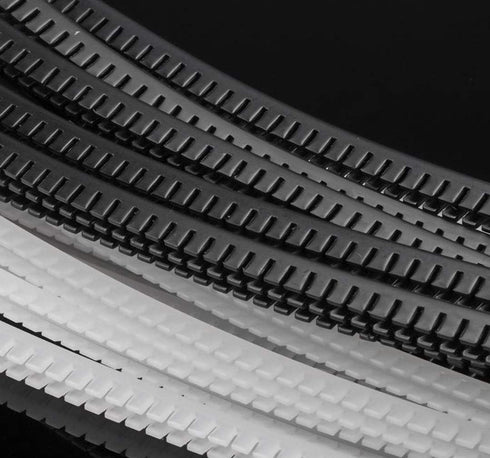 Flexible Edge Trim Protector, Push-in Shield for Steel, Wood, Glass, Plastic Panels, Fits 0.03"-0.045" Thickness,
