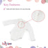 18" 6-Piece Set 18 Inch Emily Rose Doll Valentine Holiday Bundle - Red Hearts Tutu & Pajama with Teddy Bear - Gift