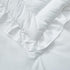 3 Set Pieces Crib Bedding Baby Ruffle Quilted Comforter with Fitted Sheet and Pillowcase - Cute Ruffled Shabby Chic