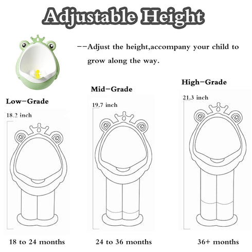 Xeehwb Frog Pee Training,Potty Training Urinal for Boys Kids Toddler Standing Urinal Wall-Mounted Toilet with Funny