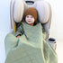 Coziest Buckle Me Baby Car Seat Blanket - Quilted Wearable Blanket with Sleeves - Ultra-Soft & Warm Minky - Jacket
