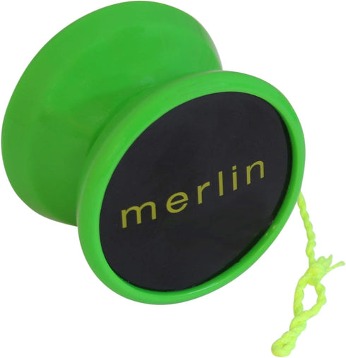 Green Merlin Professional Yoyo, Responsive with Narrow C Bearing and Extra String