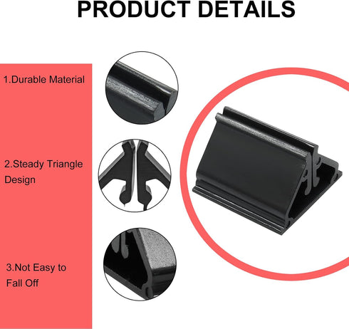 Black Game Card Holder Stand - 25pcs Acrylic Holders for Cards, Party, Game, Photos, and Memos Display