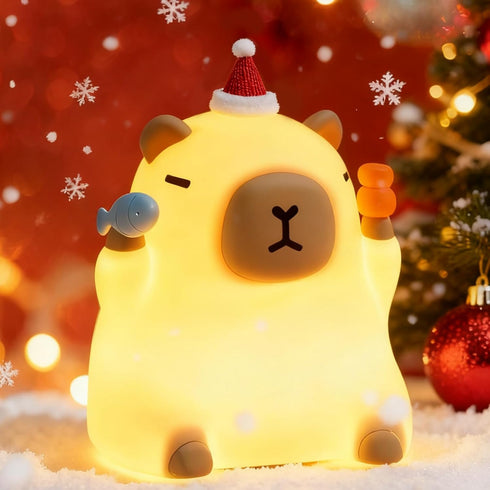 3 Dimmable Capybara Night Light for Kids, Capybara Squishy Lamp, Level Nursery Nightlight with Timer, Rechargeable Cute