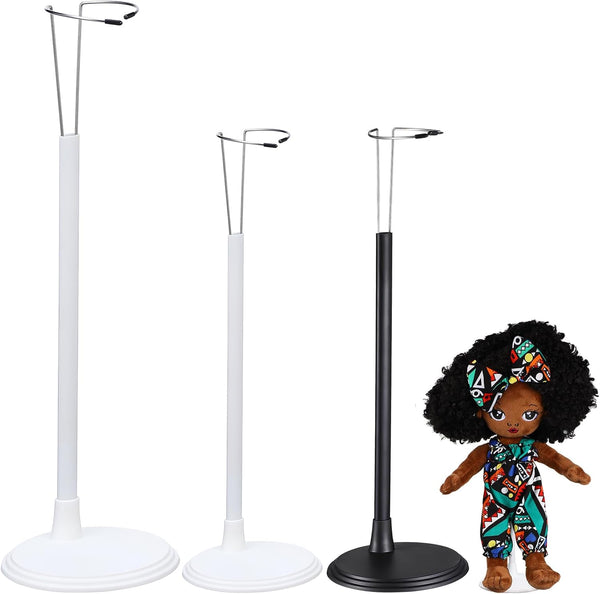 Toyvian 18'' Doll Action Figure Stands: 3PCS Big Doll Brackets for 18'' American Doll Organizers Support Racks