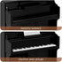 Piano Keyboard Toy for Kids Miniature Dollhouse Piano Model Musical Educational Toy for Fairy Garden Black