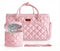 MOMCANDO Diaper Bag Tote with Dividers, Zipper, Top Cover and Strap, Larger Size