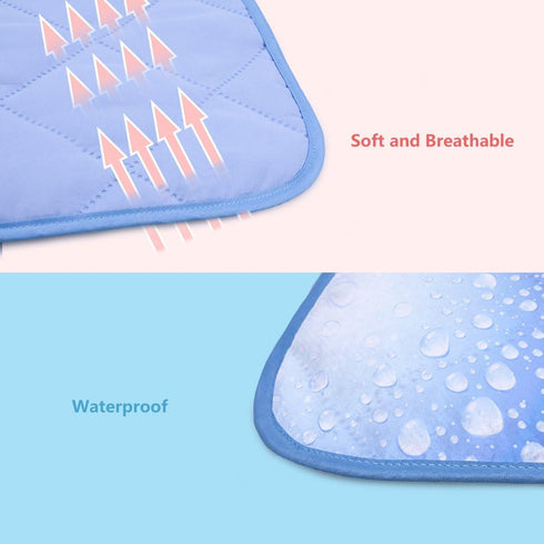 23'' 31'' (Pack 1) Topwon Quilted Changing Pad Waterproof, Crib Mattress Pad Liner,Comfy and Soft Foldable Mattresses x